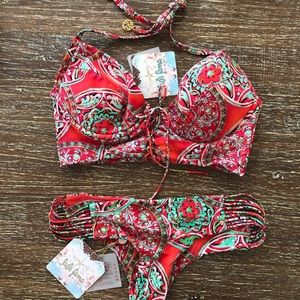AZULEJOS DEL MAR by Luli Fama corset bikini